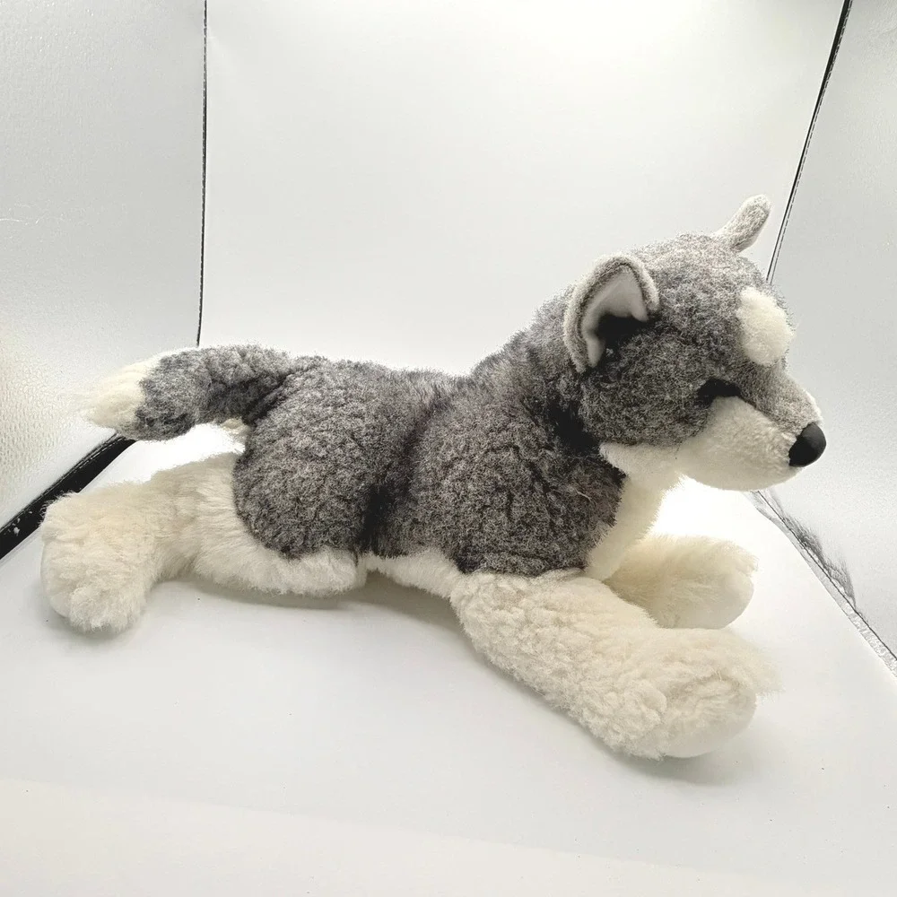 Bass Pro Shops Sasha Husky Plush Stuffed Animal Kids Grey White Realistic